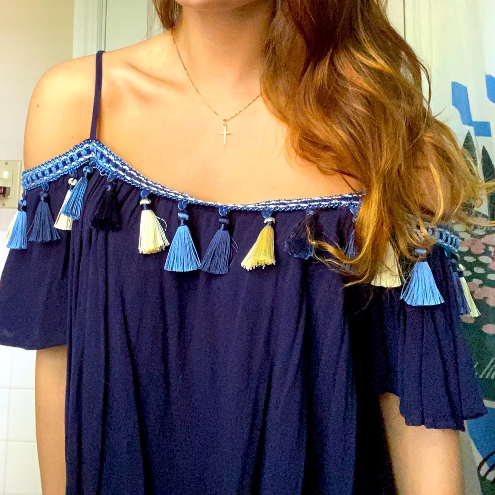 Surf Gypsy Tassel Top size M